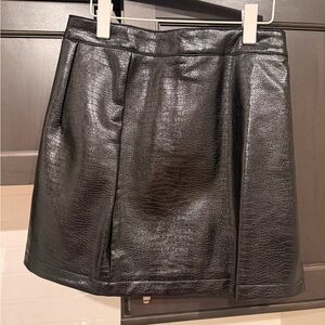 Black Leather Skirt